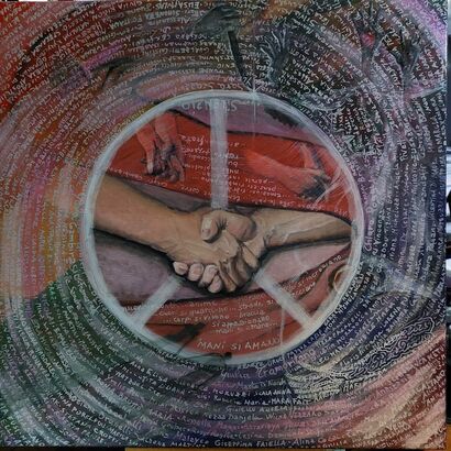 Mani che si amano (Ritrovare la pace) - Hands that love each other (Finding peace) - A Paint Artwork by Cinzia  Quadri